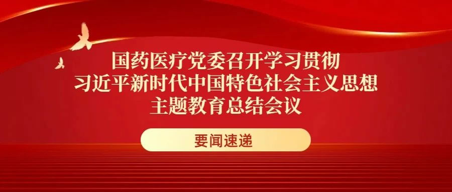 國藥醫療黨委召開學習貫徹習近平新時代中國特色社會主義思想主題教育總結會議